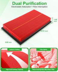 Dacall packaging includes cabin and engine filters for convenient replacement
