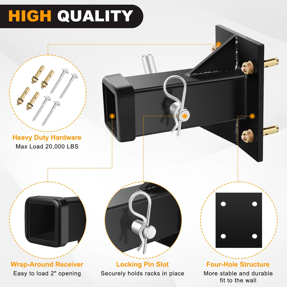 DACK corner brace plate reinforcement boosts stability under heavy loads.