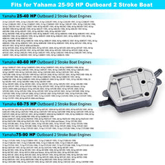 DAFGSEA Yamaha outboard fuel pump assembly side view for easy installation