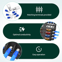 DAIERTEK fuse set includes multiple fuses for flexible protection.