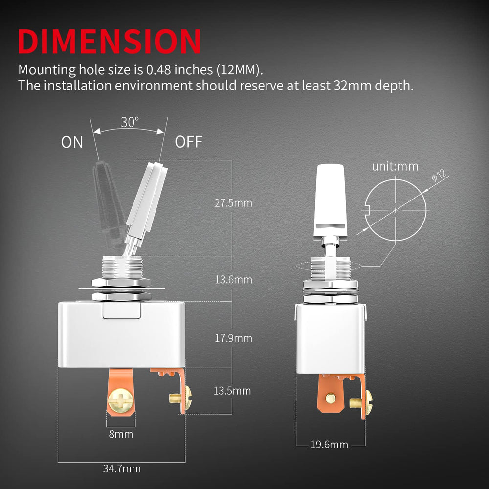 Chrome plated DaierTek switch housing delivering durable, premium look and feel.