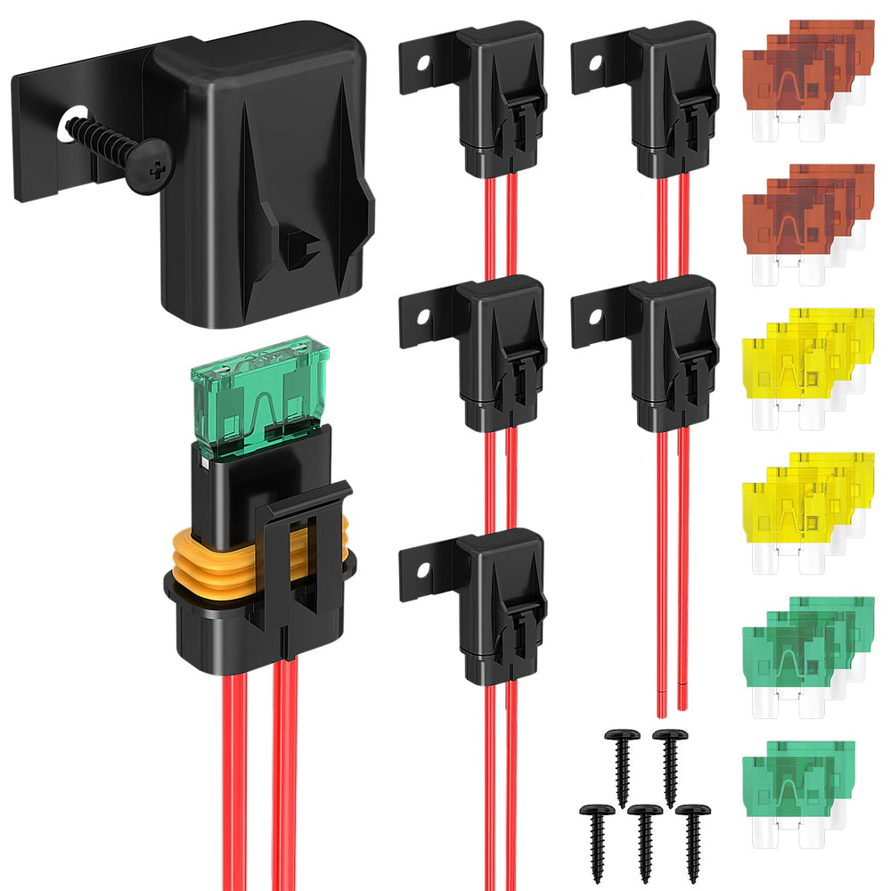 DaierTek inline fuse holder with waterproof cover for marine use