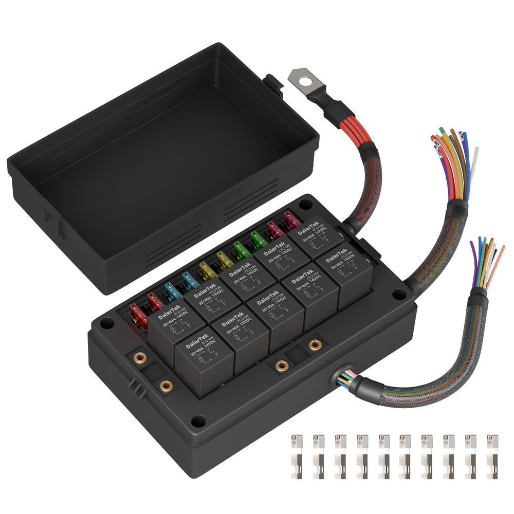 DaierTek relay box top cover protects components during rugged use