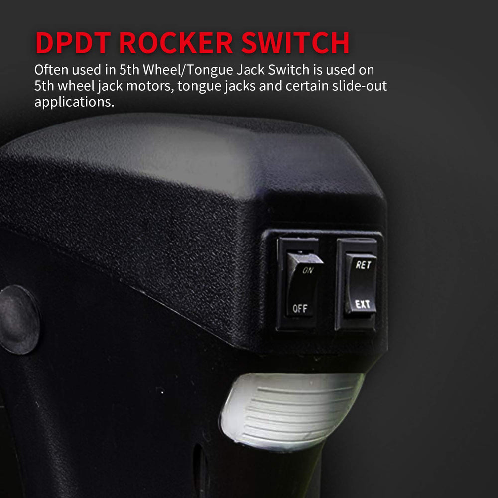 DaierTek wide-application RV trailer switch suitable for tongue jacks and more.