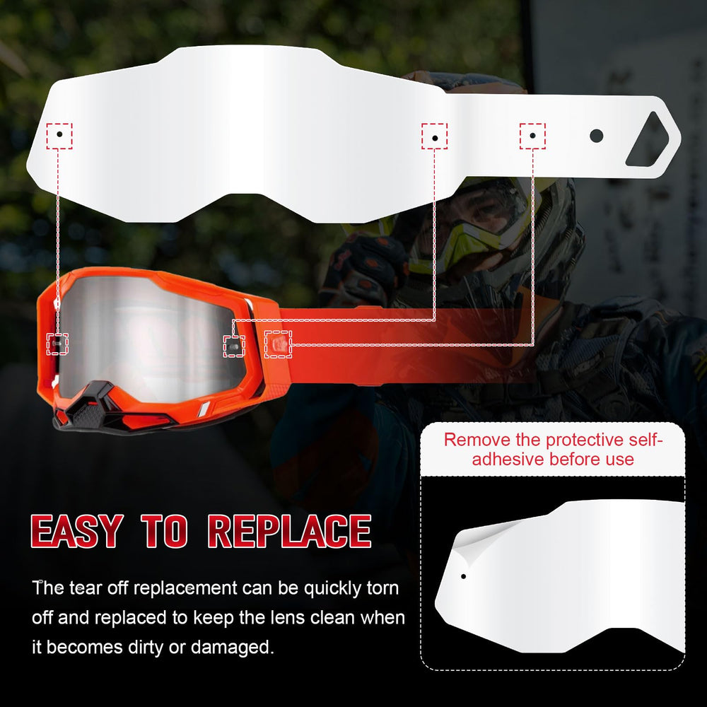 Dairrr Fuuu tear-offs use durable materials for reliable lens protection.