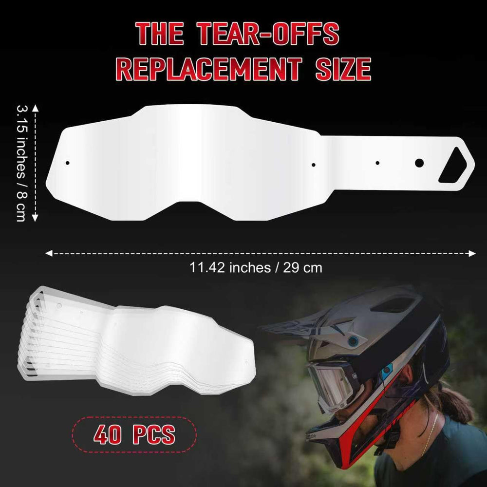 Dairrr Fuuu protective film on tear-offs keeps debris out during rides.