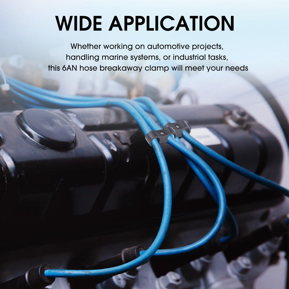 DaisyInner 6AN clamp helps prevent hose tangling during installs and future rework