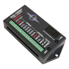 Dakota Digital SGI-100BT back view, featuring Bluetooth module and wiring ports for easy wireless setup.