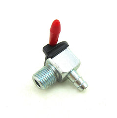 DAMINEDING mini petcock fuel valve shows 1/4 NPT male thread for easy installation