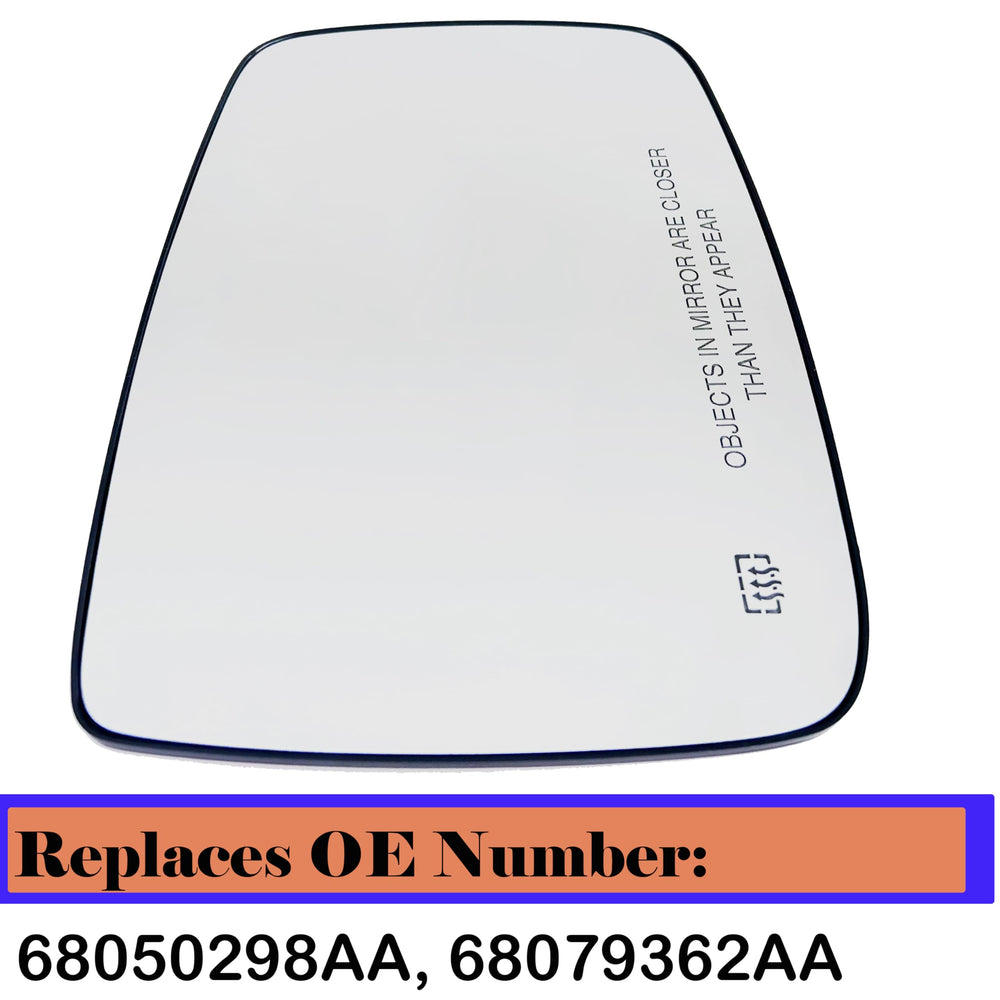 Danbojit Ram 1500/2500 heated mirror glass with convex lens broadens view.
