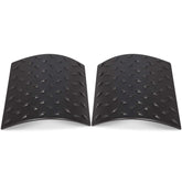 Danti black cowl guards on Jeep Wrangler JK front left protect paint on rugged trails