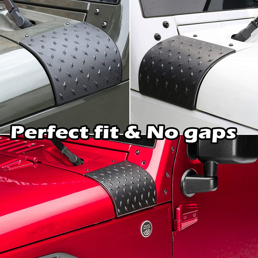Danti cowl guards on Jeep Wrangler JK front right shield against brush and stones