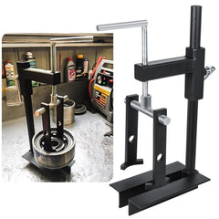 Danti T-0158 clutch drum spring compressor on bench mount enables quick maintenance.