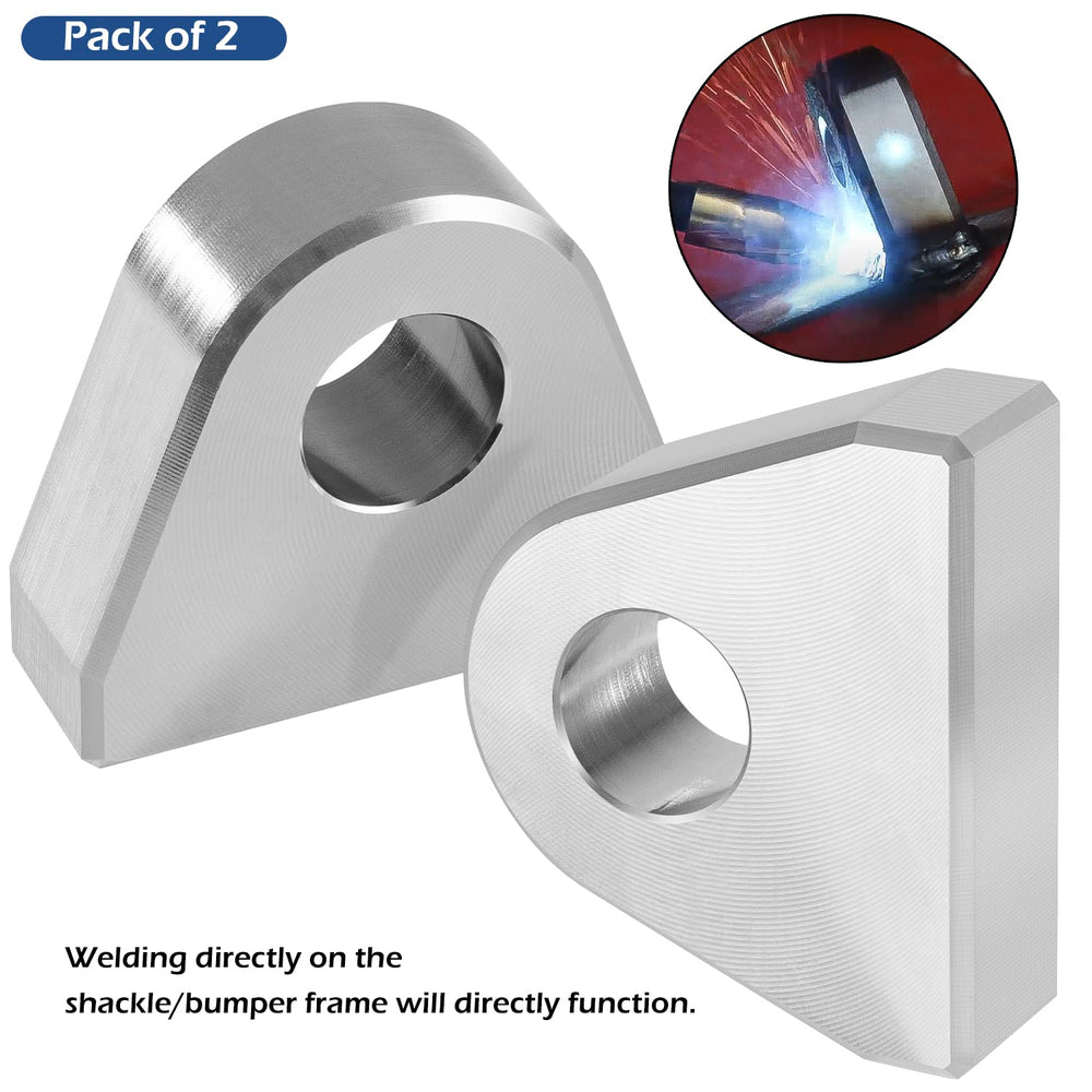 Danti weld-on mount with true round hole for secure connection.