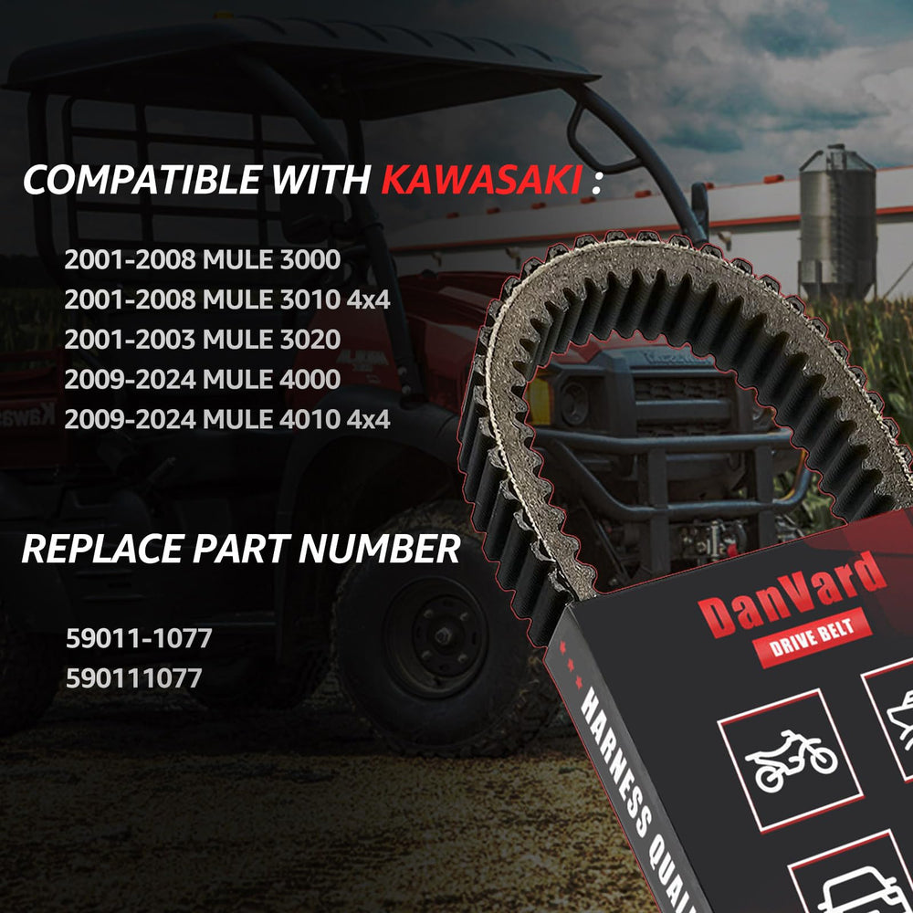 DanVard 59011-1077 fitment chart shows Mule compatibility across years