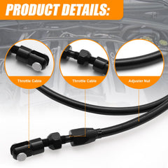 Daola888 braided cable durability highlighted for long-lasting throttle control.