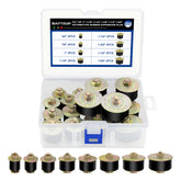 Daptemn expandable rubber freeze plug kit in a sturdy case keeps replacements organized.