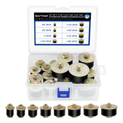 Daptemn expandable rubber freeze plug kit in a sturdy case keeps replacements organized.