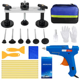 Dark Rescue dent puller kit laid out for quick, paintless repair tasks