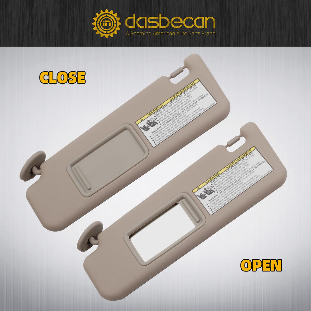 Dasbecan beige left driver side sun visor bracket clip close-up