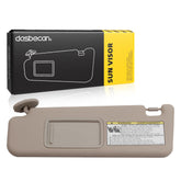 Dasbecan beige left driver side sun visor front view enhances interior shade