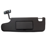 Dasbecan black left driver-side sun visor closeup for Jeep Wrangler JK, durable build.