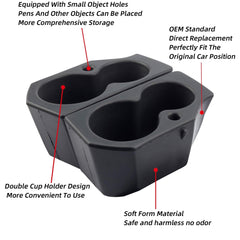 Dasbecan front passenger door cup holder for Dodge Ram prevents spills during drives