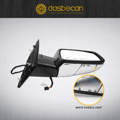Dasbecan chrome cover right mirror adds premium look and weather resistance