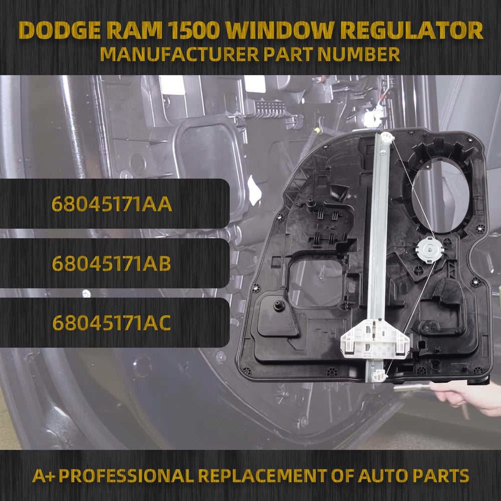Dasbecan rear left regulator motor assembly for Ram 1500 ensures reliable operation