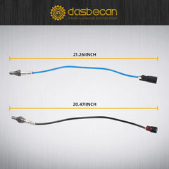 Dasbecan downstream sensor back view reveals the 4-pin connector and wiring.