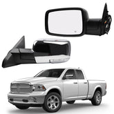 Dasbecan driver-side mirror with chrome cover for Ram 1500 improves style and visibility