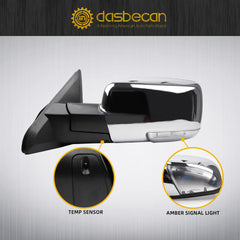 Dasbecan Ram 1500 puddle light mirrors illuminate entry at night