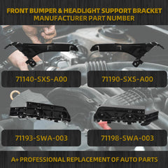 Dasbecan front bumper bracket near-wheel well area for CR-V 2007-2011.