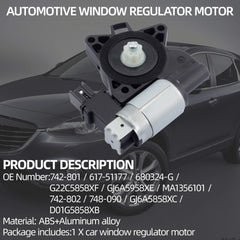Dasbecan front-left window lift motor for CX-7 2007-2012 provides consistent control