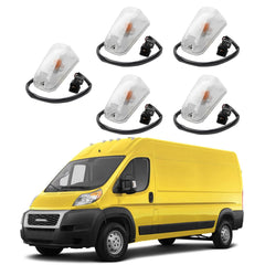 Dasbecan front roof marker light assembly for Ram ProMaster improves visibility.