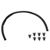 Dasbecan front wheel arch fender trim, left driver, matte finish protects against debris.