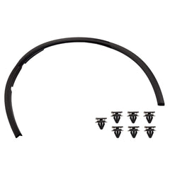 Dasbecan front wheel arch fender trim, left driver, matte finish protects against debris.