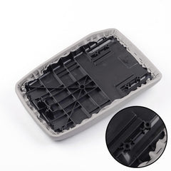 Dasbecan gray armrest lid yields easy maintenance after spills.