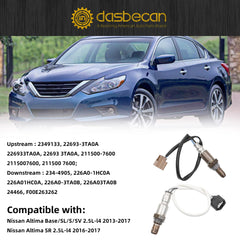 Dasbecan downstream oxygen O2 sensor for Nissan Altima 2013-2017 improves exhaust signal accuracy.