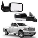 Dasbecan passenger side mirror for Ram 1500 with chrome cover improves visibility and style