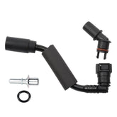 Dasbecan PCV valve tube kit under-hood view, ready for durable, OEM-like replacement.