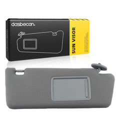 Dasbecan right passenger sun visor for Toyota Tacoma gray, front view reducing glare.