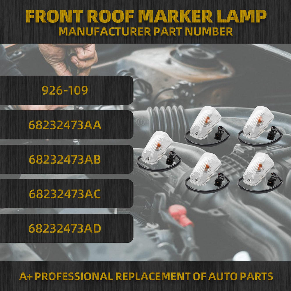 Dasbecan roof running light for Ram ProMaster 5-pack enhances exterior lighting.