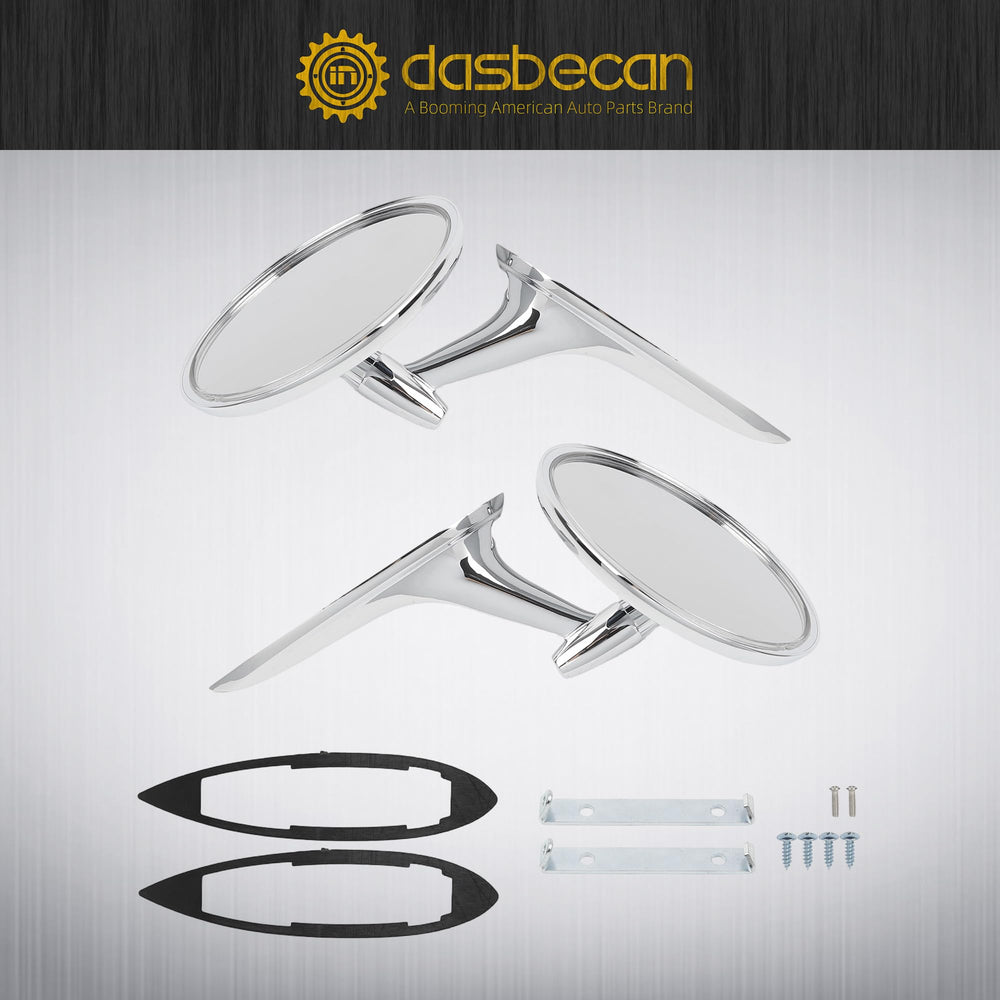 Dasbecan round bowtie mirror with included screws enables quick, secure installation.