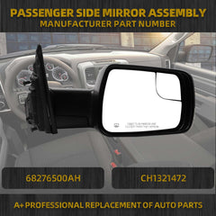 In-housing turn signal on Dasbecan Ram 1500 mirror enhances signaling