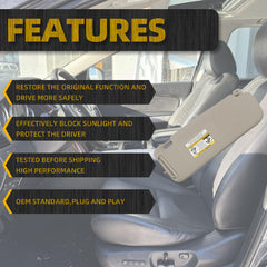 Dasbecan left visor fits Mazda CX-9 precisely for a seamless factory-like integration