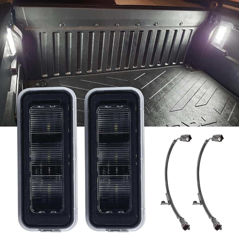 Dasbecan Tacoma bed light installation shows neat wiring and fit.