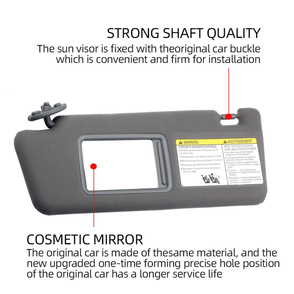 Dasbecan Tacoma visor material close-up shows soft surface