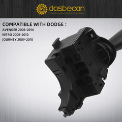 Dasbecan turn signal switch, side view, easy plug-and-play replacement.