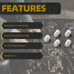 Dasbecan weatherproof front marker lights with ABS shell protect against elements.